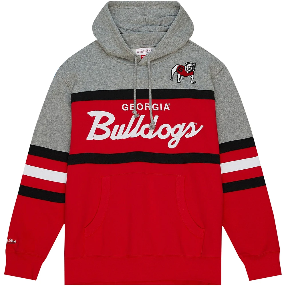 Men's Mitchell & Ness Georgia Bulldogs Head Coach Pullover Hoodie