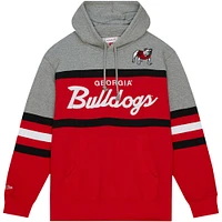 Men's Mitchell & Ness Georgia Bulldogs Head Coach Pullover Hoodie