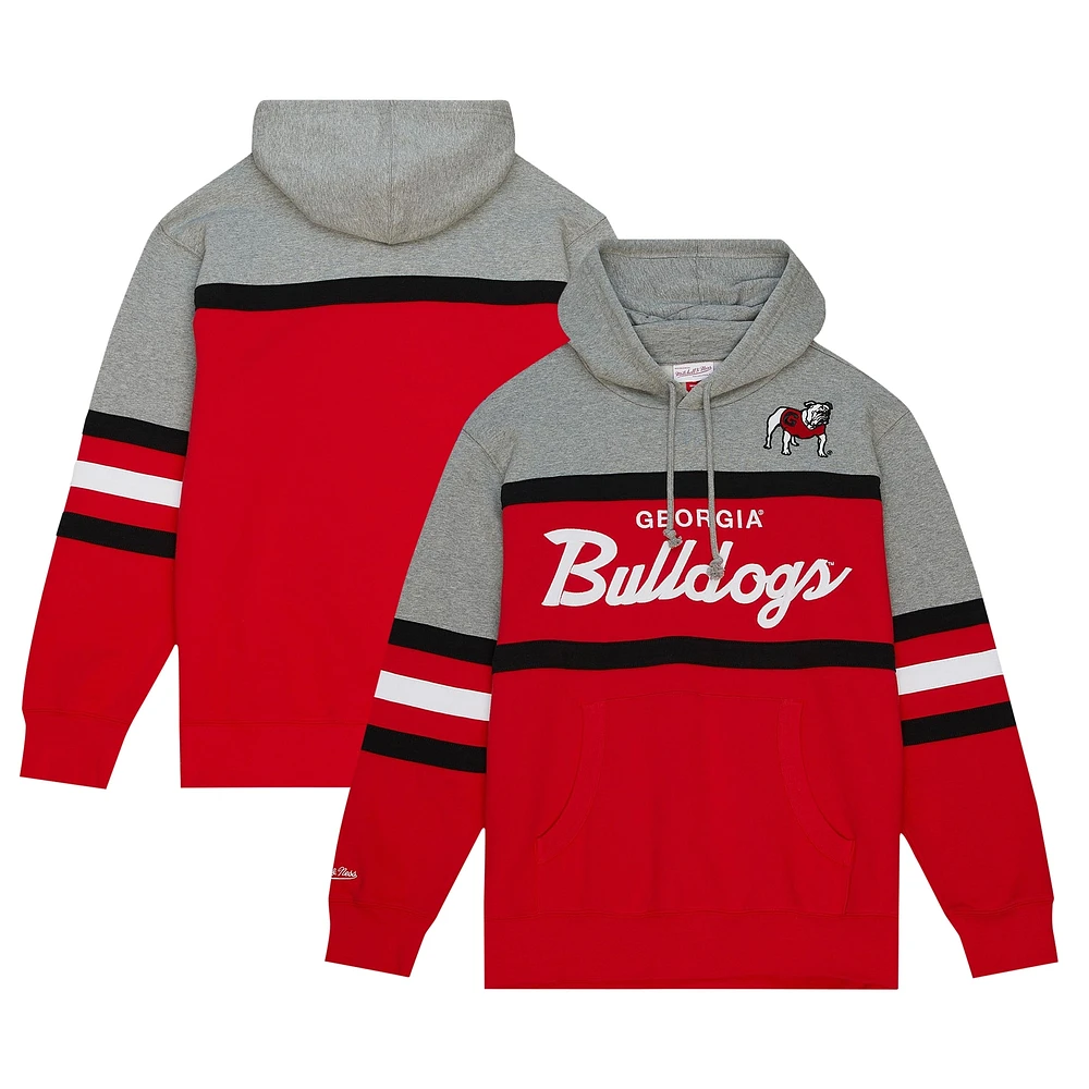 Men's Mitchell & Ness Georgia Bulldogs Head Coach Pullover Hoodie