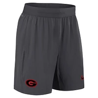 Men's Nike Anthracite Georgia Bulldogs 2024 Sideline Performance Shorts
