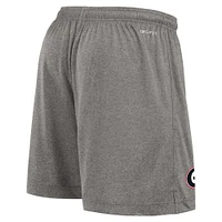 Men's Nike Black/Heather Gray Georgia Bulldogs Player Reversible Shorts