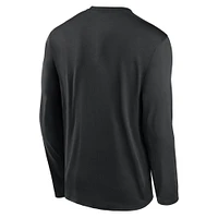 Men's Nike Black Georgia Bulldogs 2024 On-Court Basketball Practice Legend Performance Long Sleeve T-Shirt