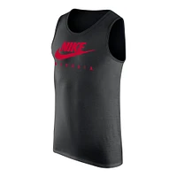 Men's Nike Black Georgia Bulldogs Futura Performance Scoop Neck Tank Top
