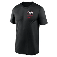 Men's Nike Black Georgia Bulldogs Primary Logo Legend Performance T-Shirt