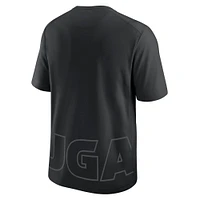 Men's Nike Black Georgia Bulldogs Primary Statement Two-Hit Performance T-Shirt