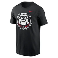 T-shirt Nike noir avec logo alternatif des Georgia Bulldogs pour hommes