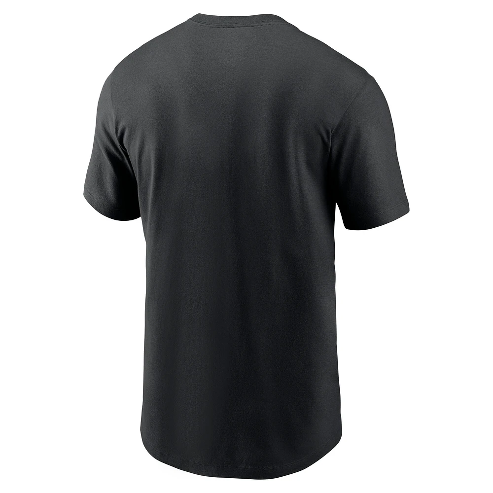 T-shirt Nike noir avec logo alternatif des Georgia Bulldogs pour hommes