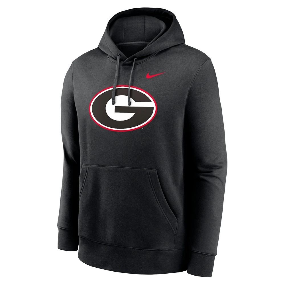 Men's Nike Georgia Bulldogs Primetime Club Fleece Pullover Hoodie