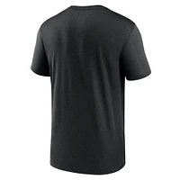 T-shirt Nike noir pour hommes des Georgia Bulldogs Primetime Legend Wordmark