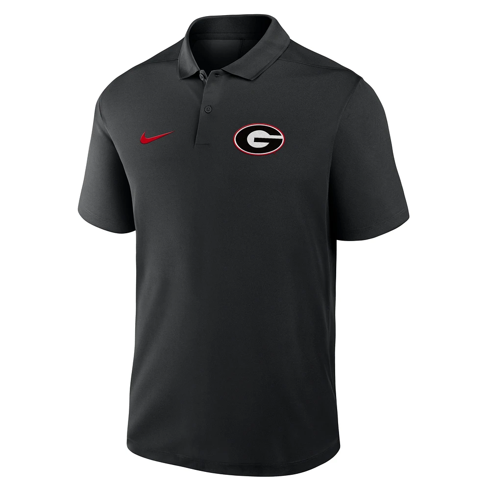 Men's Nike Black Georgia Bulldogs Primetime Victory Primary Logo Performance Polo