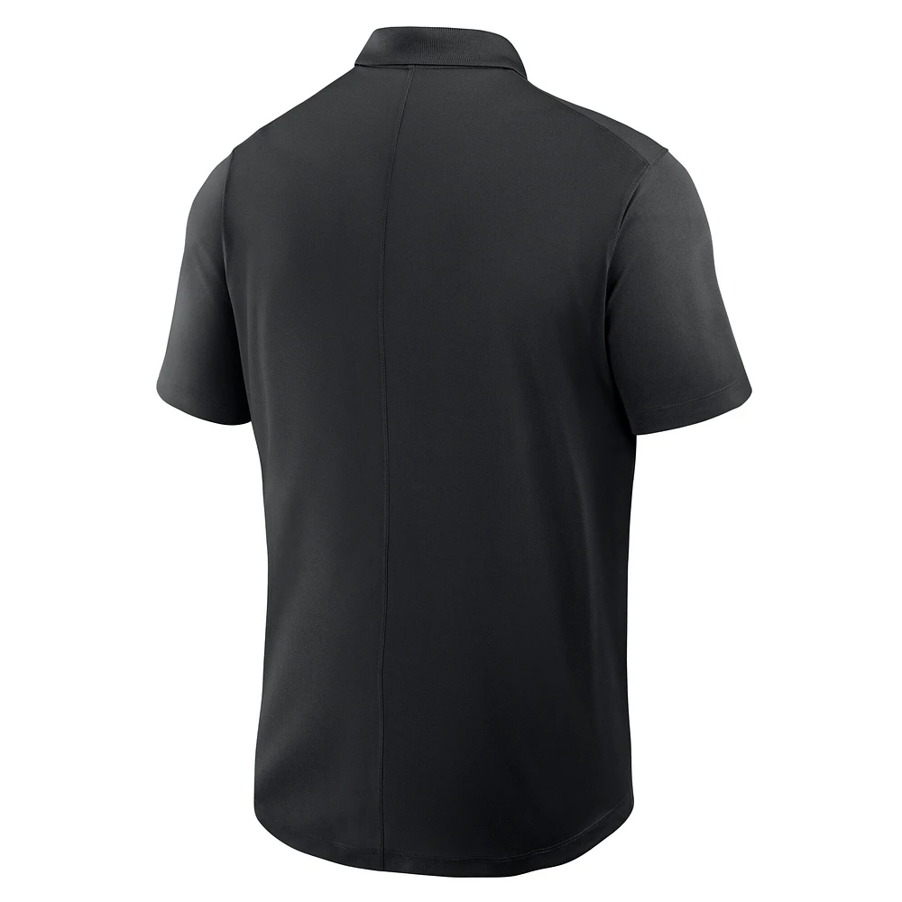 Men's Nike Black Georgia Bulldogs Primetime Victory Primary Logo Performance Polo