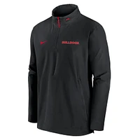 Men's Nike Black Georgia Bulldogs Sideline Coaches Quarter-Zip Jacket