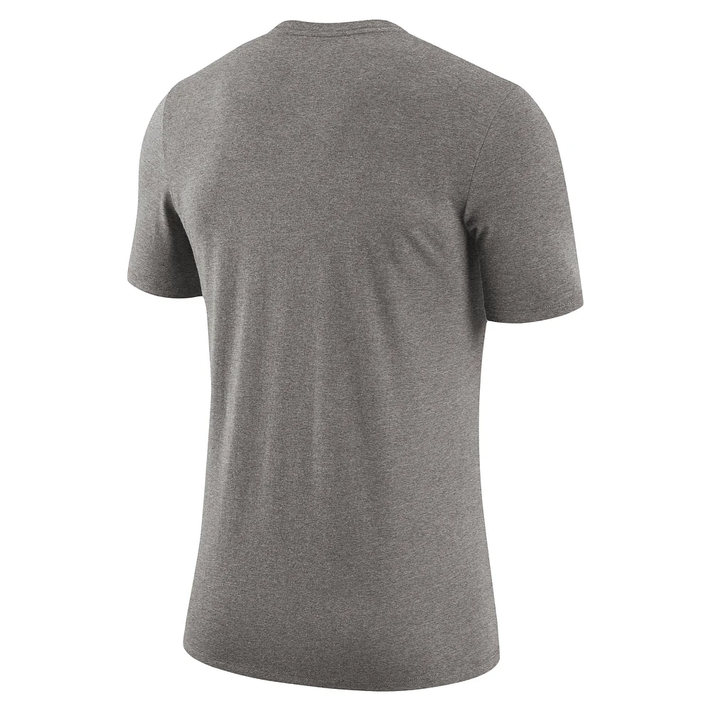 T-shirt rétro à trois mélanges Nike pour hommes, gris chin