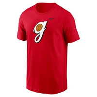 Men's Nike Red Georgia Bulldogs Basketball Logo T-Shirt