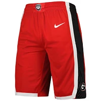 Men's Nike Red Georgia Bulldogs Replica Team Basketball Shorts