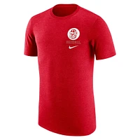 Men's Nike Red Georgia Bulldogs Retro Tri-Blend T-Shirt