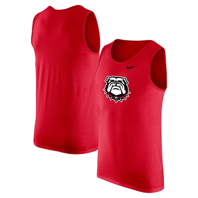 Débardeur Nike rouge Georgia Bulldogs pour homme