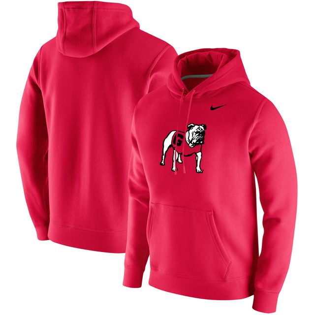 Sweat à capuche avec logo Vintage School Nike Georgia Bulldogs pour homme rouge