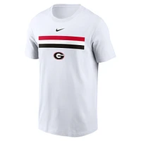 Men's Nike White Georgia Bulldogs Campus Pattern T-Shirt