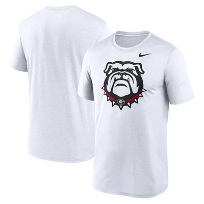 T-shirt Nike blanc avec logo alternatif des Georgia Bulldogs Primetime Legend pour homme