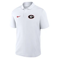 Men's Nike White Georgia Bulldogs Primetime Victory Primary Logo Performance Polo