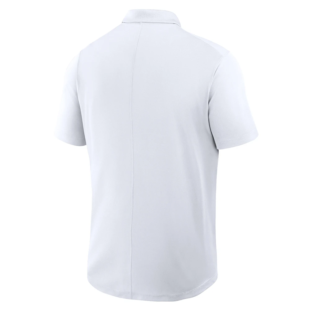 Men's Nike White Georgia Bulldogs Primetime Victory Primary Logo Performance Polo