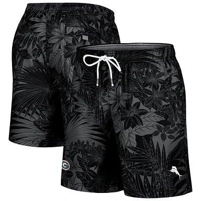 Short de bain Tommy Bahama noir pour homme, Georgia Bulldogs, Santiago Palms