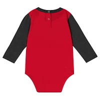 Newborn & Infant Georgia Bulldogs Double Up Long Sleeve Bodysuit Pant Set
