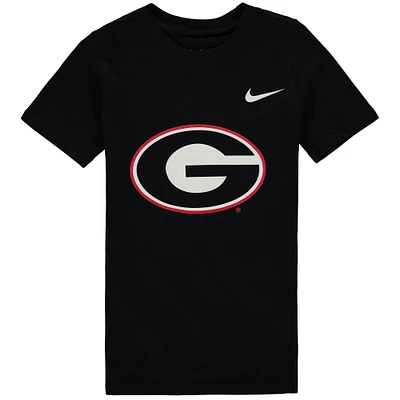T-shirt préscolaire Nike Georgia Bulldogs Logo noir