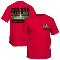 Unisex Red Georgia Bulldogs Feed The Trees Baseball T-Shirt
