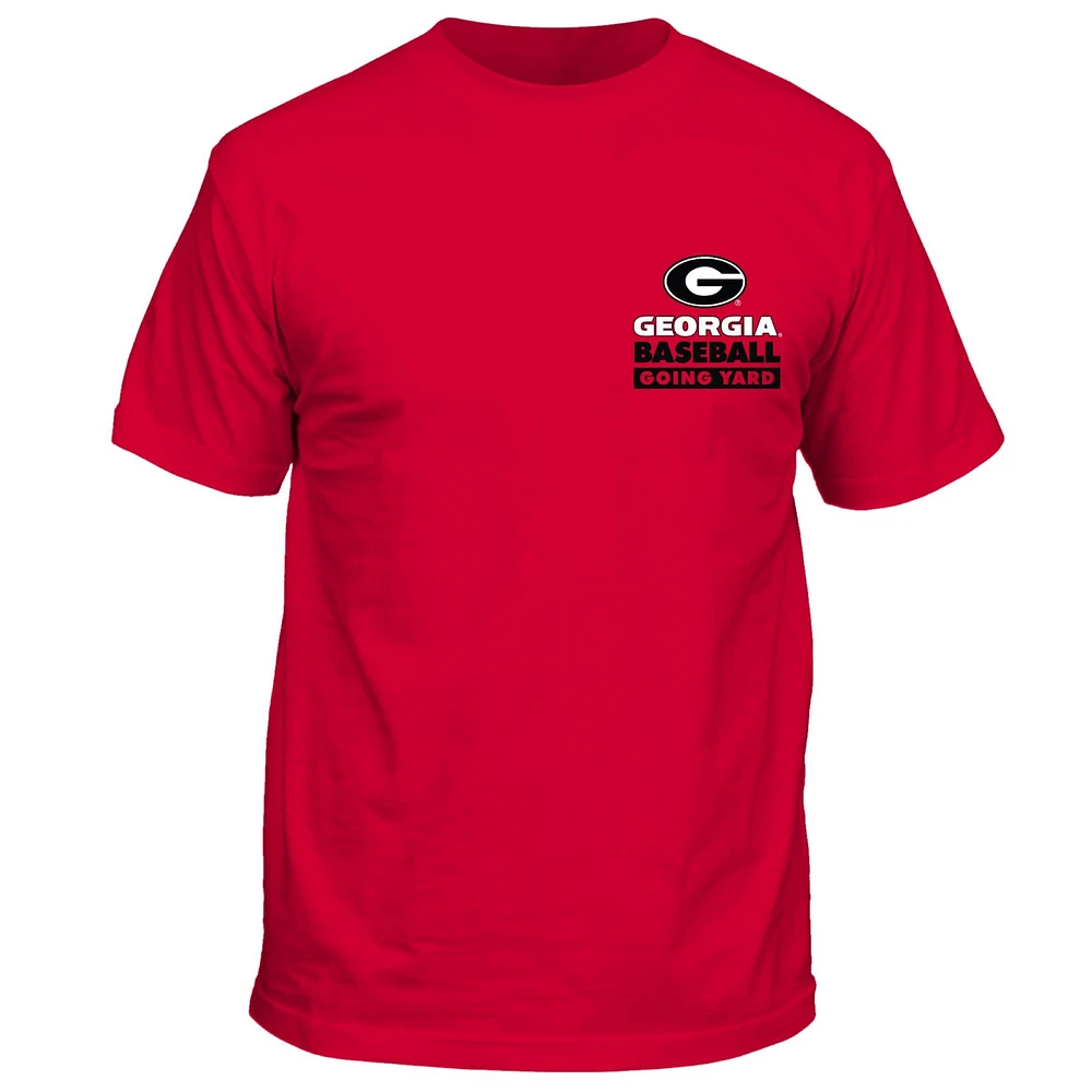 Unisex Red Georgia Bulldogs Feed The Trees Baseball T-Shirt