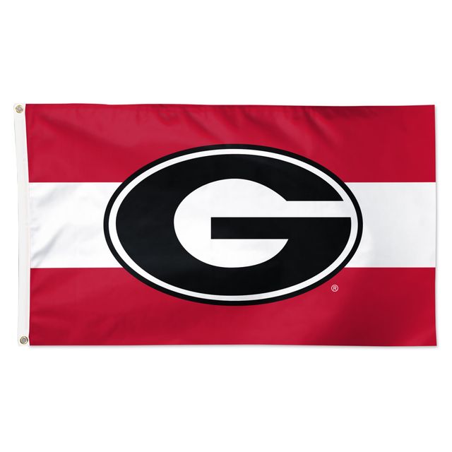 WinCraft Georgia Bulldogs 3' x 5' Drapeau de luxe à rayures horizontales