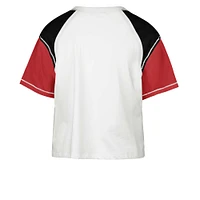 Women's '47 White Georgia Bulldogs Serenity Gia Cropped T-Shirt