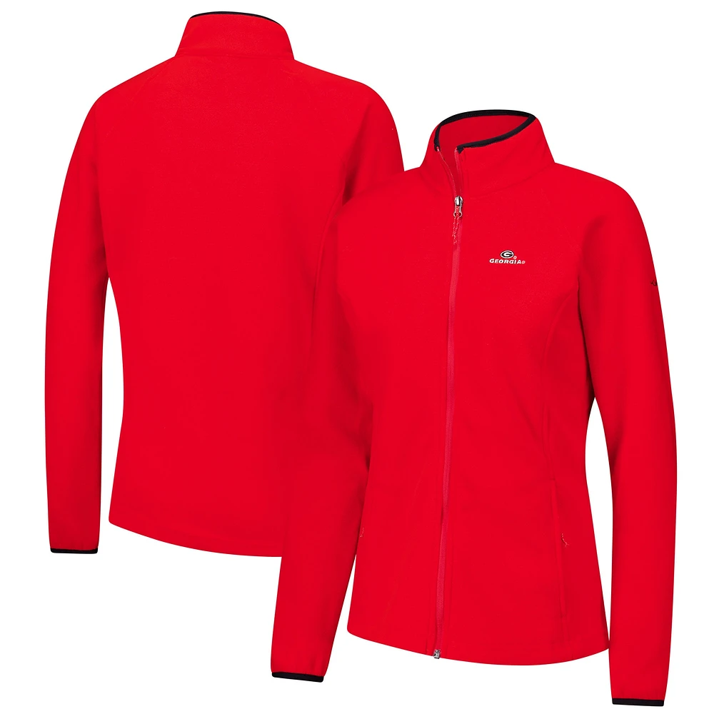 Women's Columbia Red Georgia Bulldogs Give & Go II Fleece Full-Zip Jacket