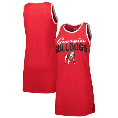 Chemise de nuit pour femme Concepts Sport Georgia Bulldogs Tank rouge