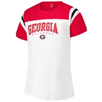 Women's Fanatics  White Georgia Bulldogs Plus Winning Gear T-Shirt
