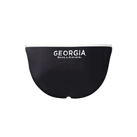 Women's G-III 4Her by Carl Banks Black Georgia Bulldogs Play Action Bikini Bottoms