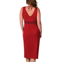 Women's G-III 4Her by Carl Banks Red Georgia Bulldogs Training V-Neck Maxi Dress