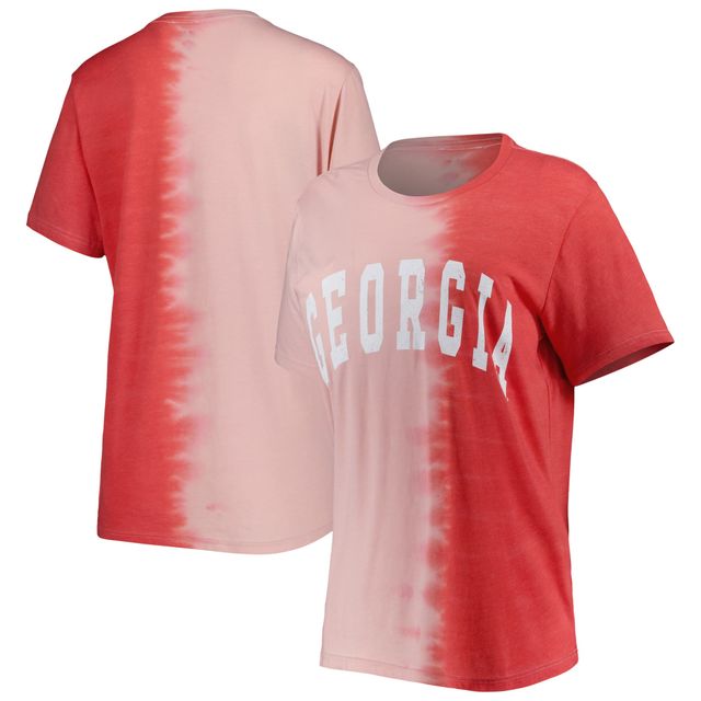 T-shirt rouge Georgia Bulldogs Find Your Groove Split-Dye pour femme