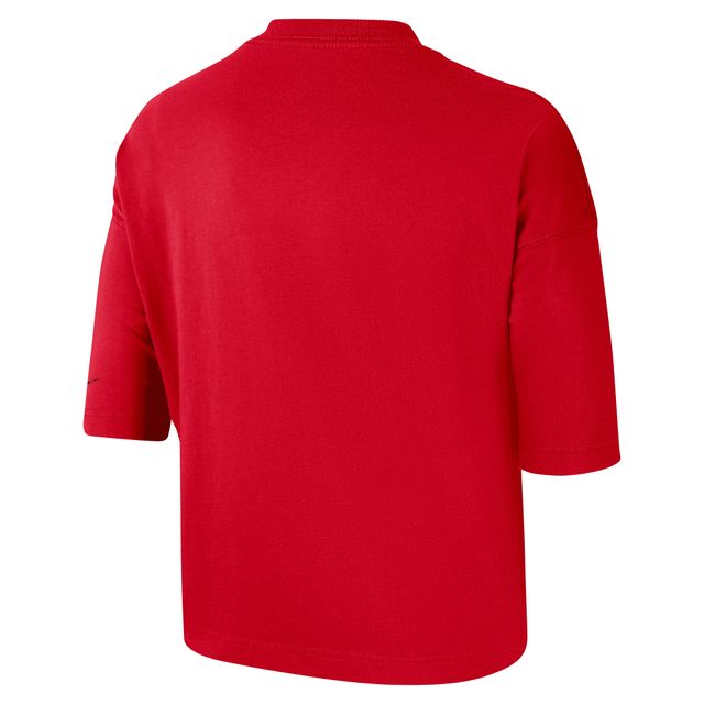 T-shirt court performance Nike Georgia Bulldogs pour femme rouge
