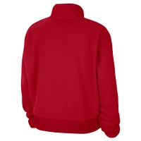 Women's Nike Red Georgia Bulldogs Fly Fleece Quarter-Zip Jacket