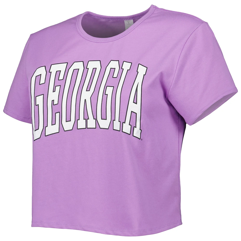 T-shirt court ZooZatz Georgia Bulldogs Core Fashion violet pour femme