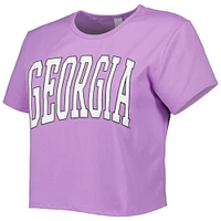 T-shirt court ZooZatz Georgia Bulldogs Core Fashion violet pour femme