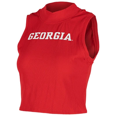 Débardeur court ZooZatz pour femme à imprimé Georgia Bulldogs rouge