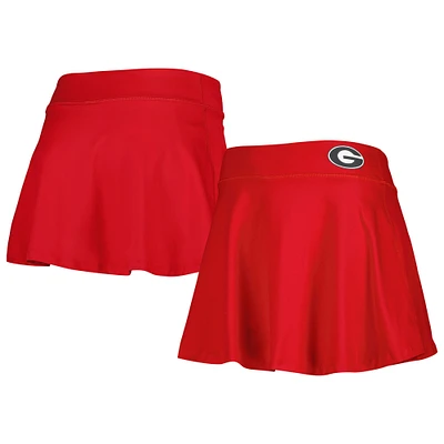 Jupe-short fluide Georgia Bulldogs ZooZatz pour femme rouge