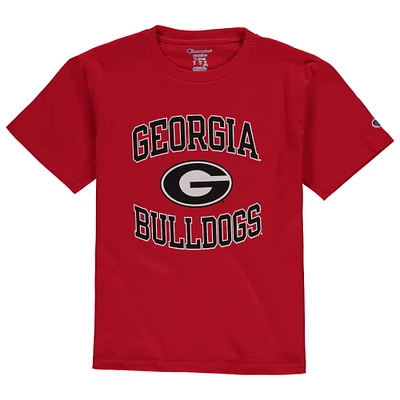 T-shirt de maillot l'équipe cercle des Bulldogs Géorgie Champion rouge pour la jeunesse