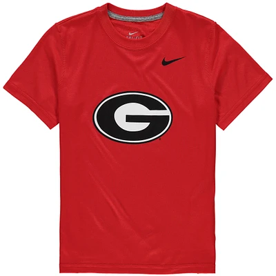 T-shirt Nike Georgia Bulldogs Legend Performance avec logo rouge pour jeune