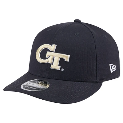 Casquette Snapback 9FIFTY Low Profile pour homme New Era bleu marine Georgia Tech Yellow Jackets