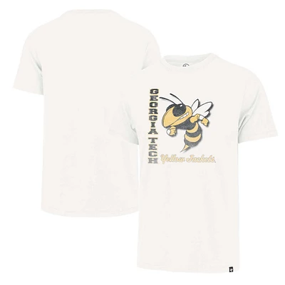 T-shirt '47 Cream Georgia Tech Yellow Jackets Phase Out Franklin pour homme
