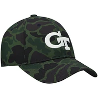 Hommes adidas Camo Georgia Tech Yellow Jackets Military Appreciation Slouch Primegreen Ajustable Chapeau